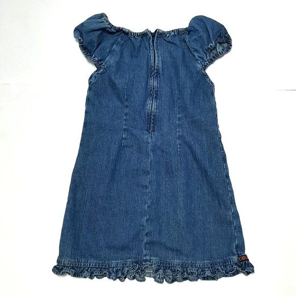 Faded Glory XS Denim Dress Short Sleeve Girls - Picture 2 of 4